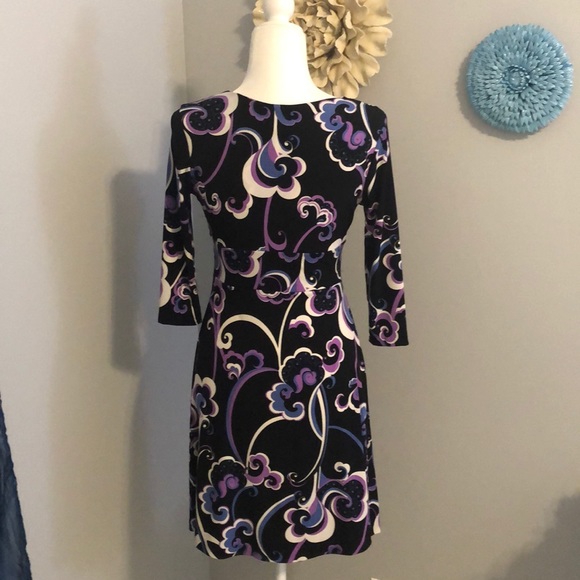 Inc International Concepts V-Neck Swirl Dress Sz S - Picture 3 of 5